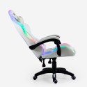 Cadeira Gaming Branca c/LED Reclinável Ergonómica Confortável Pixy Estoque