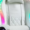 Cadeira Gaming Branca c/LED Reclinável Ergonómica Confortável Pixy Custo
