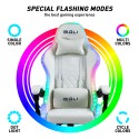 Cadeira Gaming Branca c/LED Reclinável Ergonómica Confortável Pixy Preço