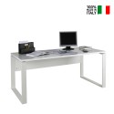 Secretária Grande Branca para Escritório 170x80cm Ghost-Desk Venda