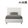 Cama de Casal Moderna Elegante Couro 140x200 Goya F Promoção